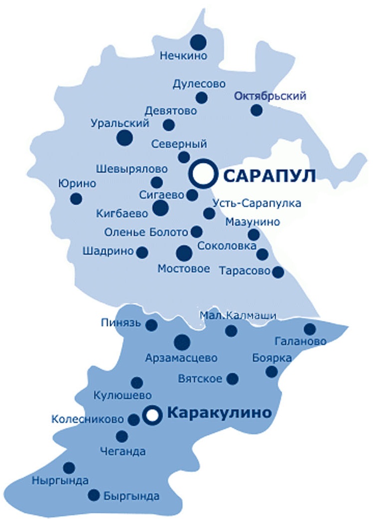 Каракулино сарапул карта