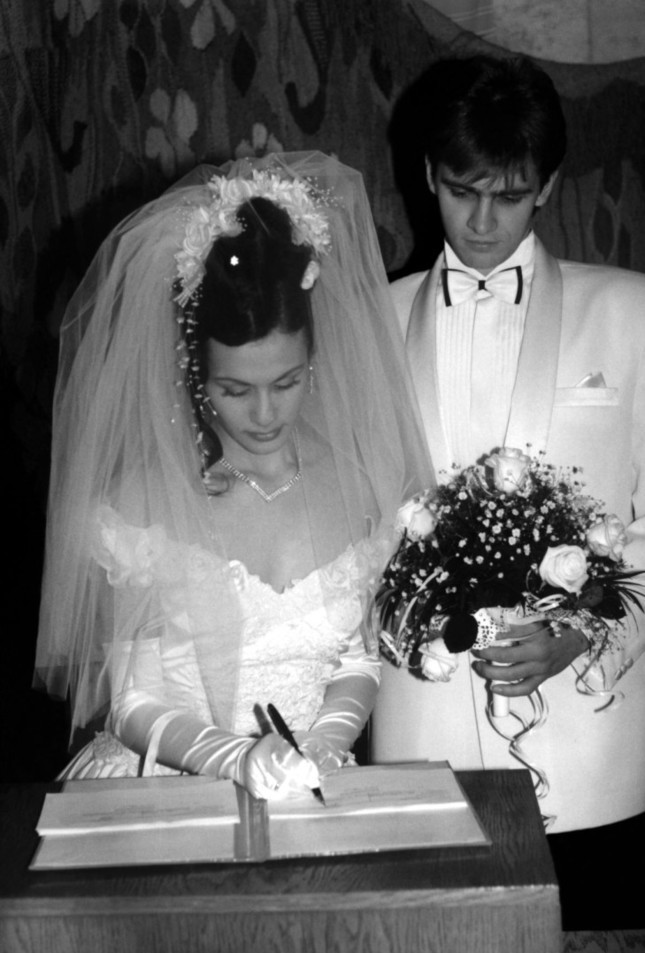 Свадебнаое фото Сергея Перхуна. Фото из семейного архива