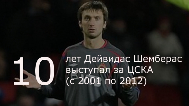 10 лет Шемберас провел в ЦСКА